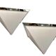 2 mid-century Italian acrylic glass sconces by Zonca Italy