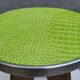 Vintage pop design stool 1950 • granny green leather