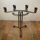Large Brutalist Wrought Iron Candlestick