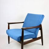 Fauteuil GFM-64 Bleu Océan attribué à Edmund Homa, 1970