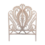Rattan peacock headboard