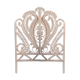 Rattan peacock headboard