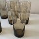 Vintage smoked glass glasses