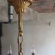 Bronze chandelier with 8 branches Lucien Gau Paris model 16938