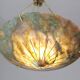 Extra Large Antique Art Decò Liberty Alabaster Chandelier, 1940s