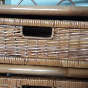 Rattan and wicker chest of drawers