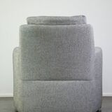 Fauteuil design Leolux modèle Fidamigo dans un beau tissu gris épais