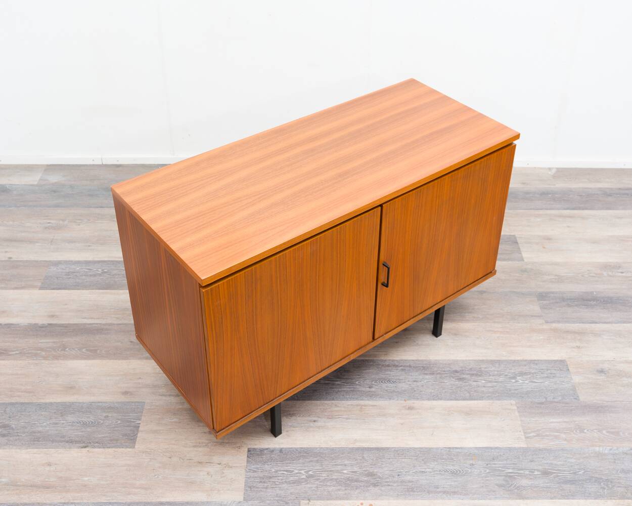1960s walnut two-door cabinet.