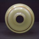 French vintage yellow Art Deco replacement shade with gold detailing 0081.