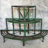 Metal half-moon plant holder - twentieth century