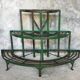 Metal half-moon plant holder - twentieth century
