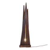 Sculptural Solid Wood Floor Lamp Post-Modern Light STRATA by Flowlight UK