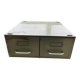 Metal filing cabinet with 2 drawers