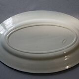 Oval plate Terre de Fer Salins model "Saussure" 37 x 24cm in very good condition.