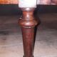 Louis XVI period demi-lune console in mahogany.