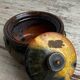 Glazed terracotta candy dish