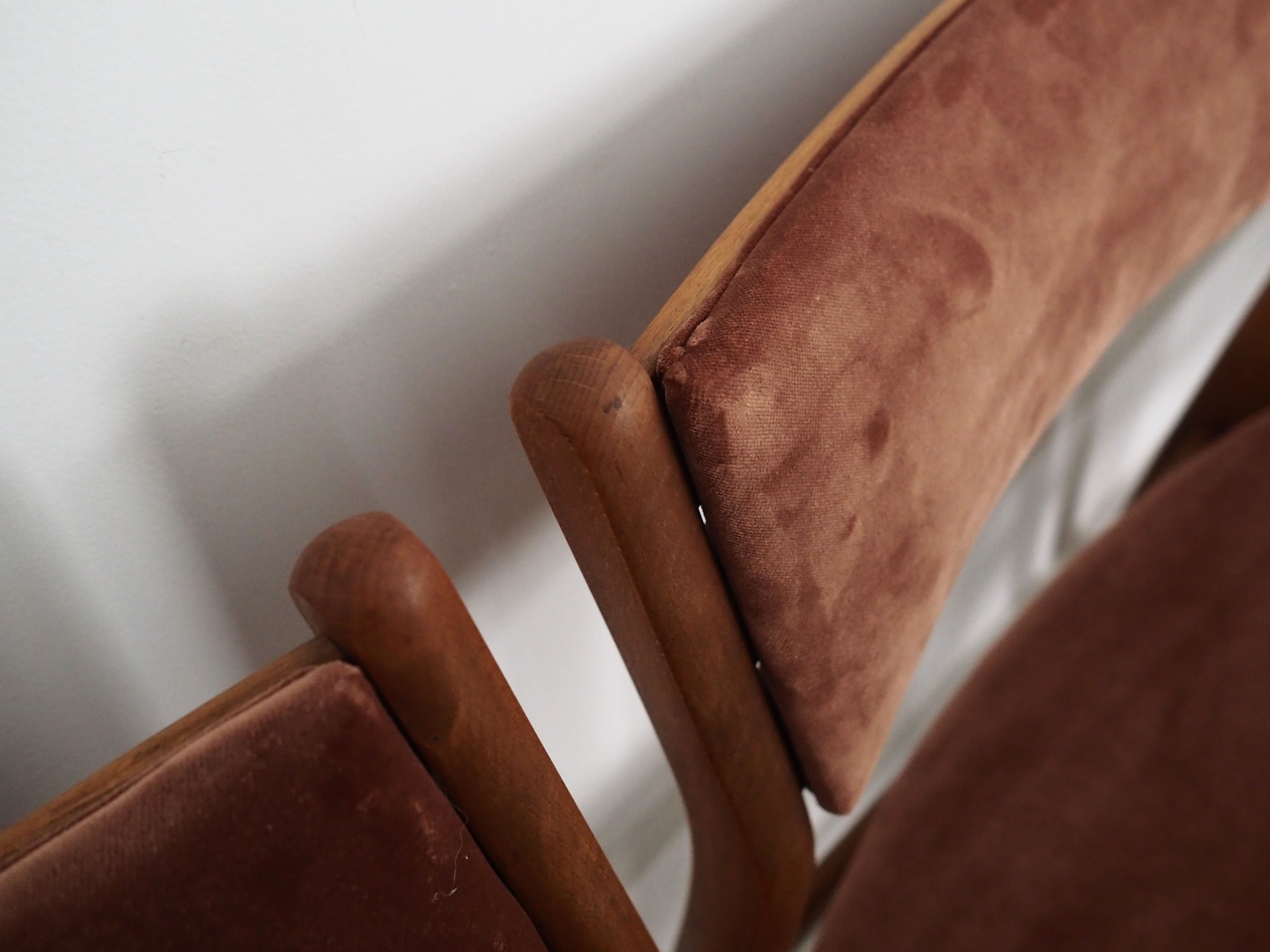 Set of six beech chairs, Danish design, 70s, made in Denmark