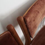 Set of six beech chairs, Danish design, 70s, made in Denmark