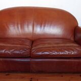 Duvivier leather club sofa