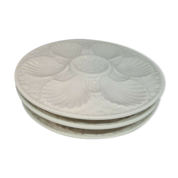 porcelain artichoke plates x 3