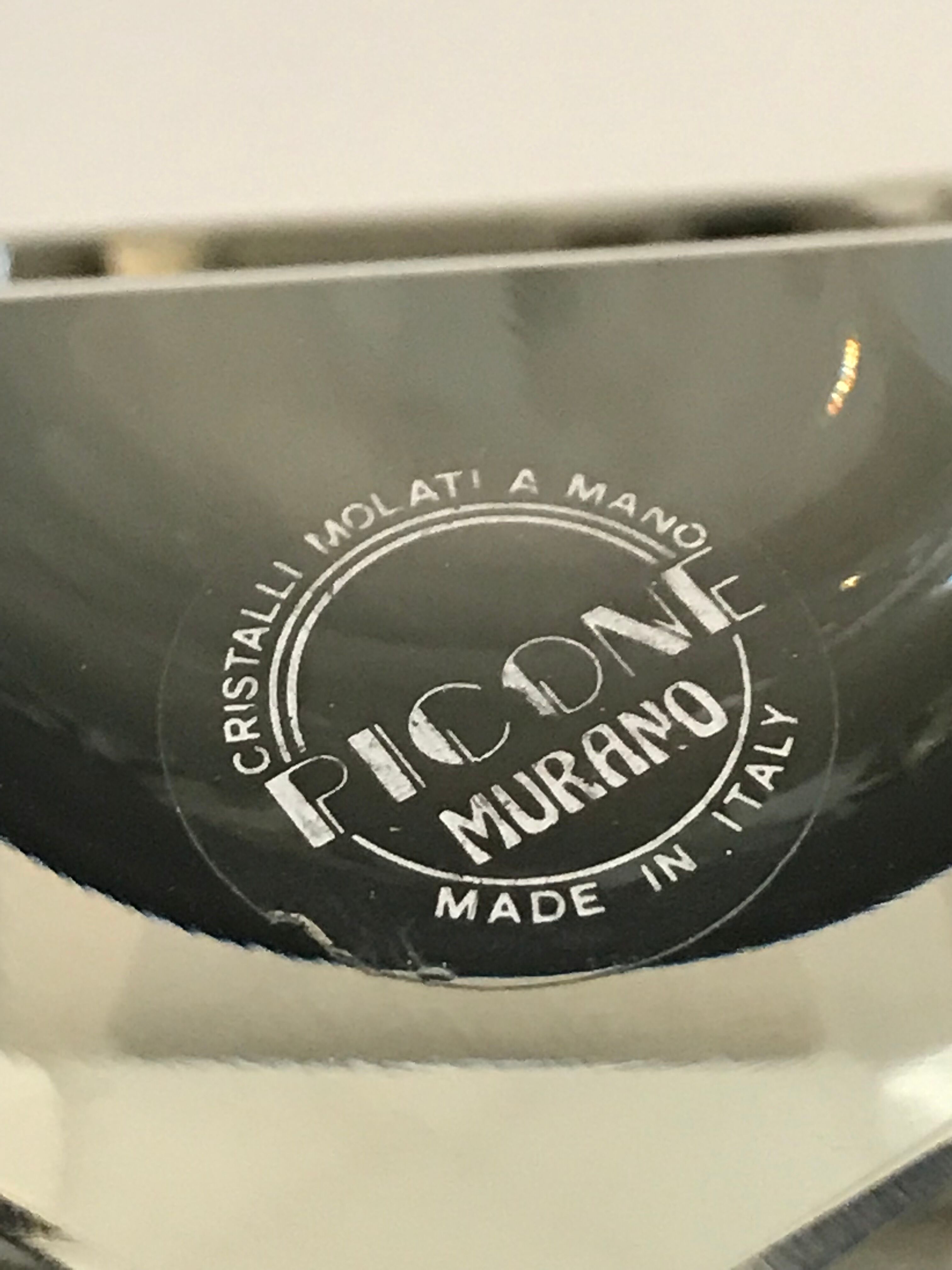 Murano glass ashtray stamped Picone