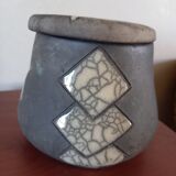 Covered pot Art Deco signed