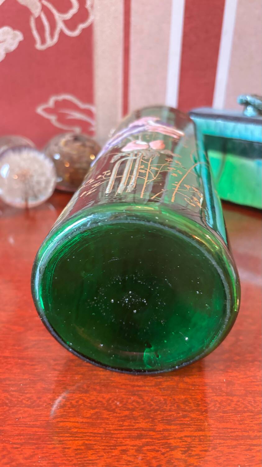 Old scroll vase by François-Théophile LEGRAS (1839-1916)