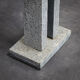 Abstract stone sculpture by Lode Tibos, Belgium, 2002