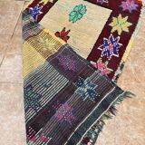 Unique Moroccan Rug - Vintage Art Deco Rug - Boucharouit Rug