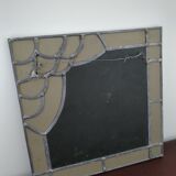 Ancien miroir vitrail antique french work