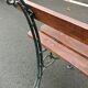 Old garden bench cast iron legs