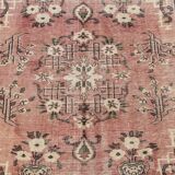 Turkish Blush Oushak Rug 6x9 Muted Vintage Rug -Beige Area Carpet  MOON.131