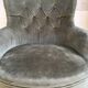 Fauteuil crapaud velours