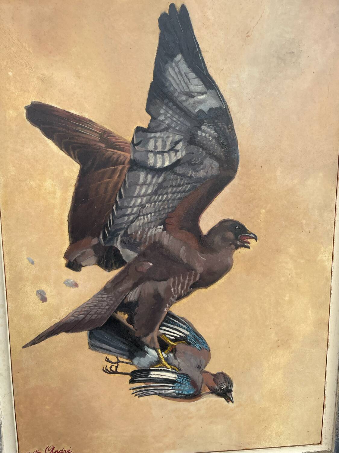 Oil paintings on parchment