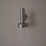 Wall lamp in brushed metal, design 1970