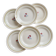 6 vintage dessert plates faience Saint-Amandinoise Saint-Amand model
