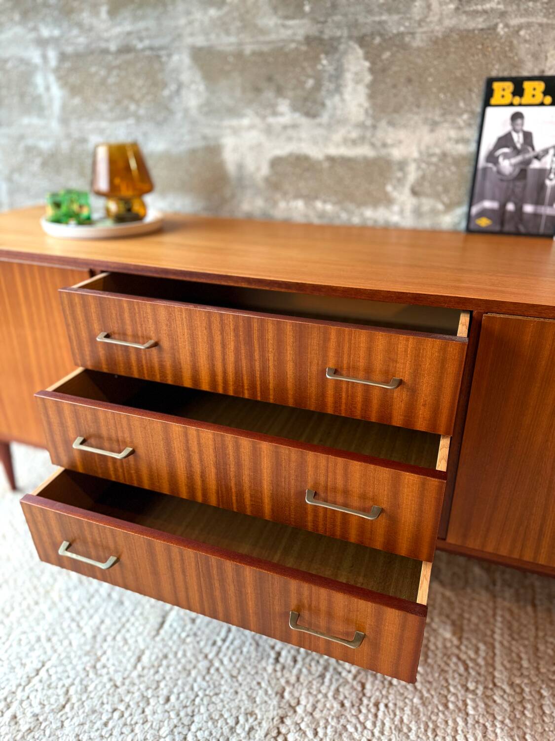 Vintage Scandinavian teak sideboard from the 60s/70s.
