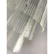 Diamond strips”listelli” murano glass belt chandelier