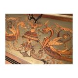 Grade Office in Walnut and Laiton Style Louis XVI