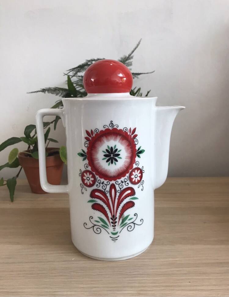 Bavaria 70s design porcelain coffee pot/teapot/jug