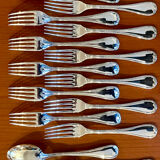 Christofle 48-piece flatware ribbon set, near mint condition