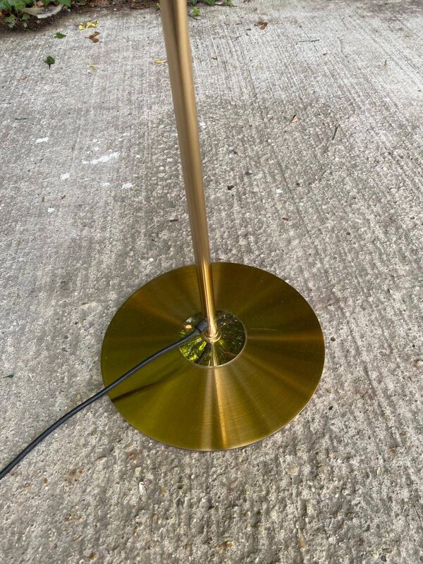 Lampadaire halogène vintage vintage doré SCE France
