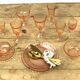 Lot of 6 Rosaline Arcoroc champagne flutes