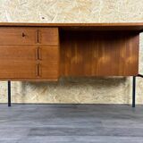 60s 70s teak desk by Günter Renkel for Rego Mobile Germany