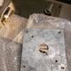 Italian ceiling light in glass and 24-carat gold plating.