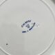 4 flat ironware plates “Colbert” Creil and Montereau