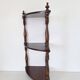 1970s wooden corner shelf