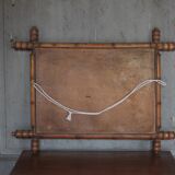 Bamboo imitation wood mirror, antique mirror, hanging mirror