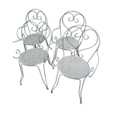 Four garden chairs