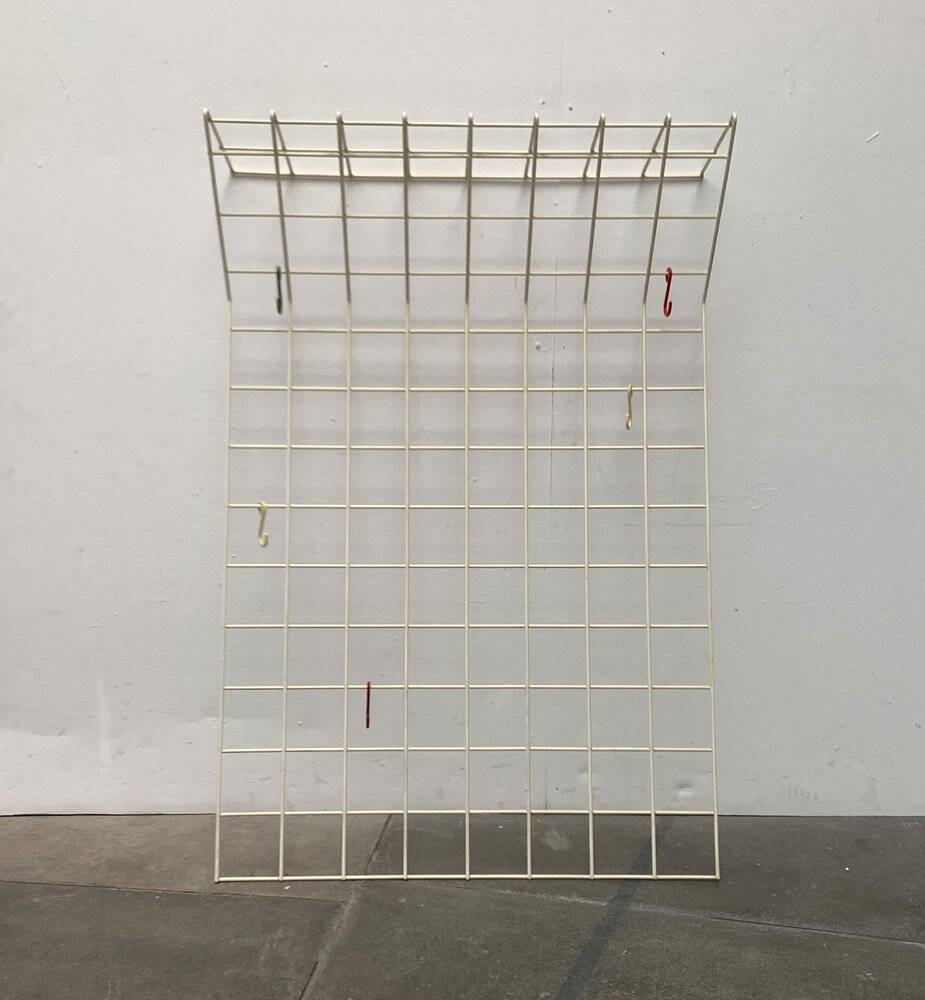 German minimalist Mid-Century coat rack in rope, 1960s